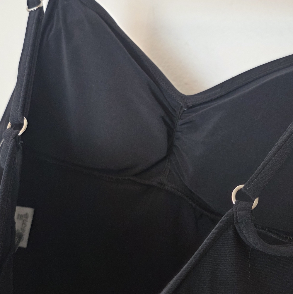 🚨NEW MAGICSUIT Bubbles Gathered Tankini Swim Top In Black Modest Size 16 - Picture 7 of 10